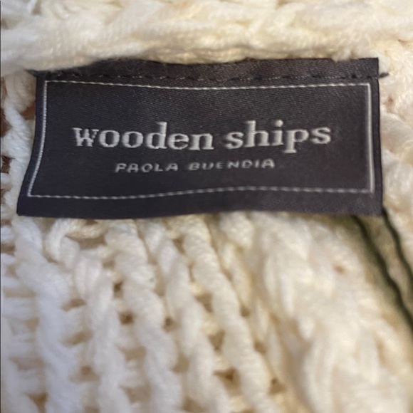 Wooden Ships by Paola Buendia Key West Crew Cotton Sweater in Breaker White - Picture 10 of 11